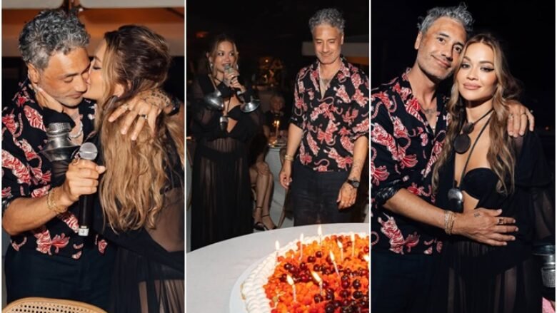 Rita Ora me fjalë emocionuese për bashkëshortin Taika Waititin në 50-vjetorin e lindjes – publikon pamje nga festa në Ibiza